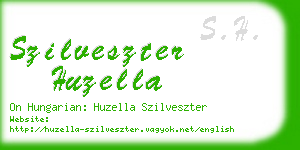 szilveszter huzella business card